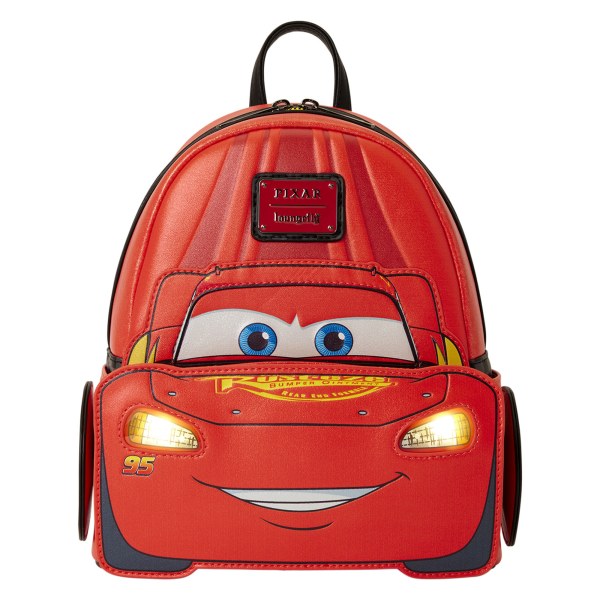  Lightning McQueen Metallic Light-Up Mini Backpack - Disney Pixar Loungefly Cars 20th Anniversary