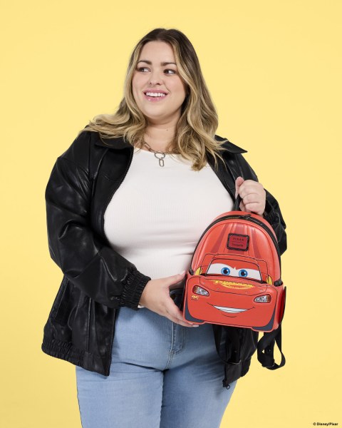  Lightning McQueen Metallic Light-Up Mini Backpack - Disney Pixar Loungefly Cars 20th Anniversary