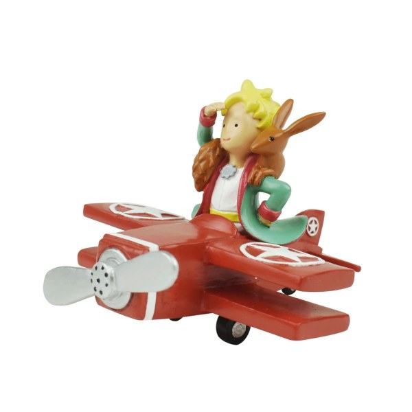 LITTLE PRINCE AIRPLANE FOX FIGURINE (WINDOW BOX)