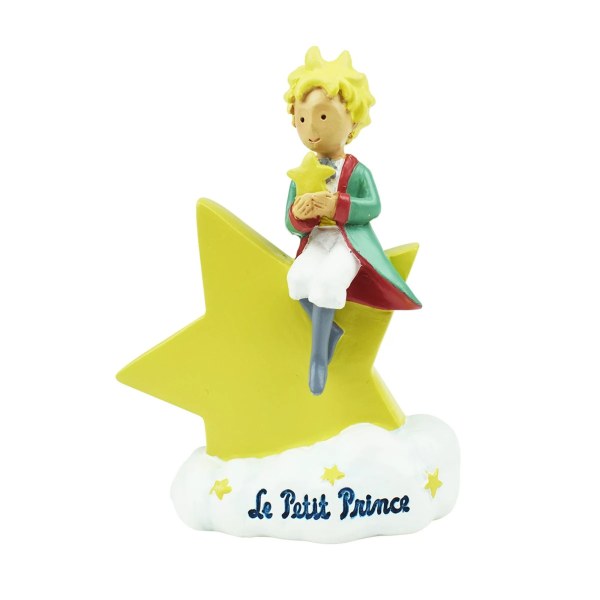 LITTLE PRINCE SITTING ON STAR FIGURINE (WINDOW BOX)
