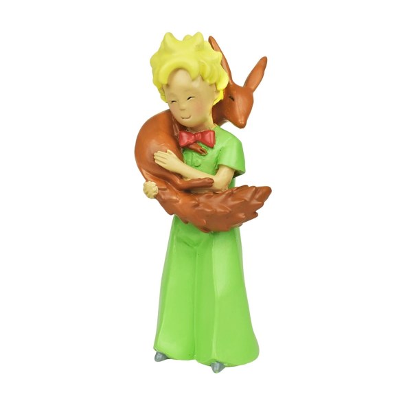 THE LITTLE PRINCE HUGGING FOX FIGURINE (WINDOW BOX)