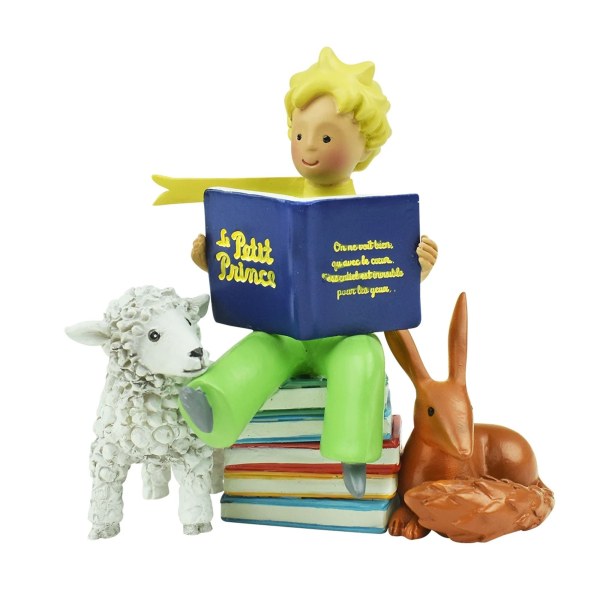 THE LITTLE PRINCE BOOK FOX SHEEP FIGURINE (WINDOW BOX)