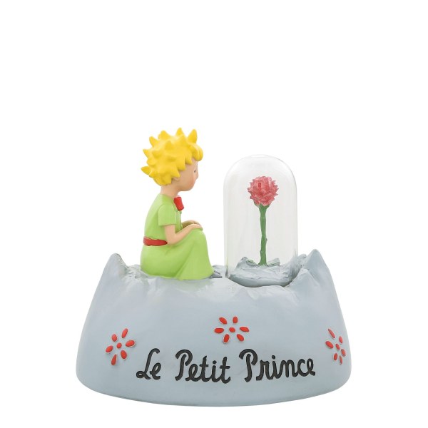 THE LITTLE PRINCE FIGURINE PLANET WITH HIS ROSE 11 CM