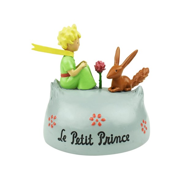 LITTLE PRINCE FIGURINE PINK PLANET FOX (WINDOW BOX)