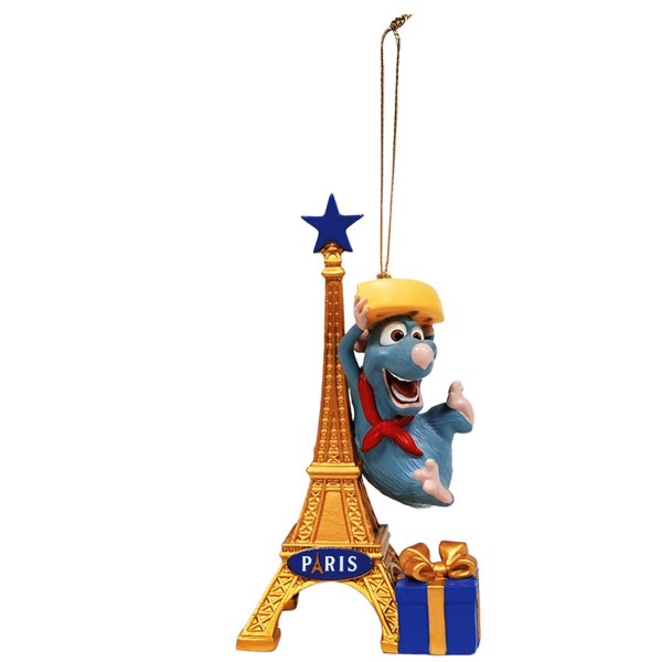 REMY RESIN ORNAMENT ON EIFFEL TOWER - DISNEY RATATOUILLE