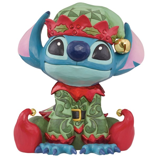 Stitch Christmas Elf Figurine Disney 37.3 cm by Jim Shore – Costco Exclusive – Disney Traditions