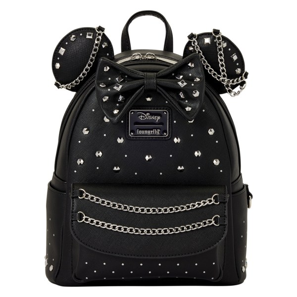Minnie Mouse Studs & Chains Mini Backpack - Disney Loungefly