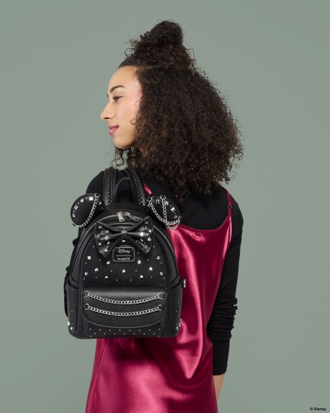Minnie Mouse Studs & Chains Mini Backpack - Disney Loungefly