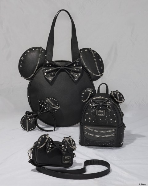 Minnie Mouse Studs & Chains Mini Backpack - Disney Loungefly