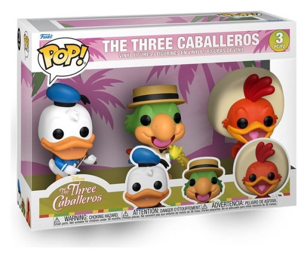 FUNKO POP! pack 3 figurines The Three Caballeros - Disney