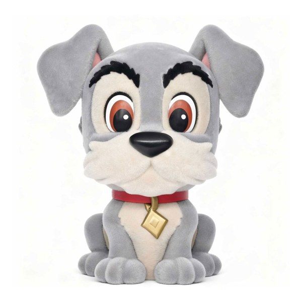 Tramp Piggy Bank with special Flocking 20 cm - Disney Lady and the Tramp