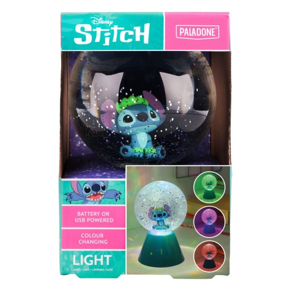 LED lamp Stitch Glitter Ball 17 cm - Disney Lilo & Stitch