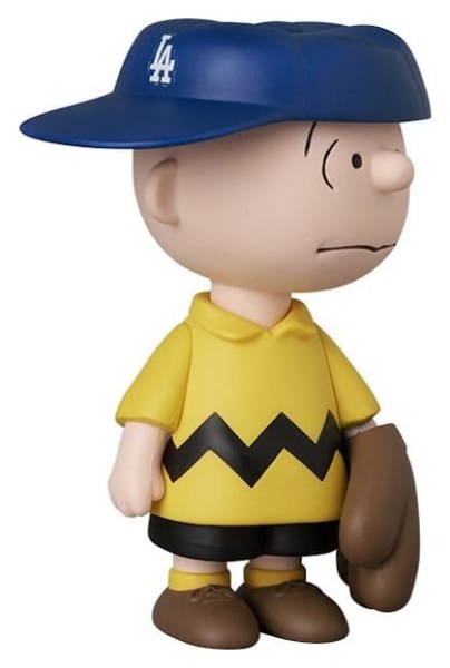 PVC UDF Figurine Los Angeles Dodgers Charlie Brown 9 cm - MLB × Peanuts