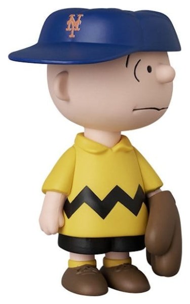 PVC UDF Figurine New York Mets Charlie Brown 9 cm - MLB × Peanuts