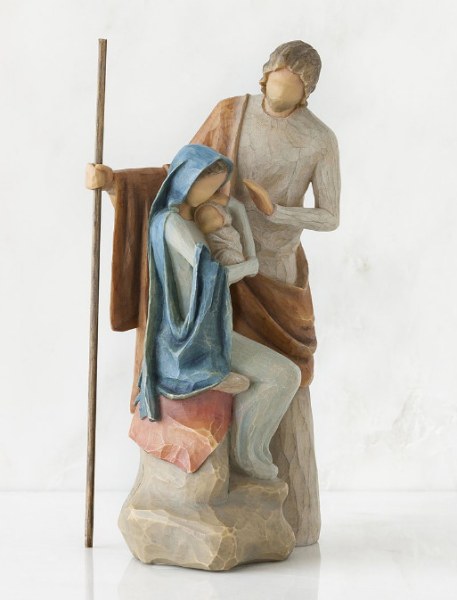 WILLOW TREE HOLY FAMILY STATUE
