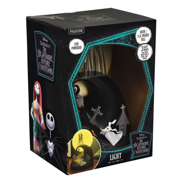 The Nightmare Before Christmas Mr. Jack diorama lamp Jack & Sally