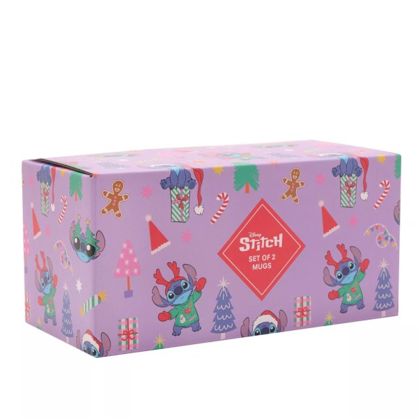 Stitch & Angel Merry Everything Set of 2 Colorful Mugs - Disney