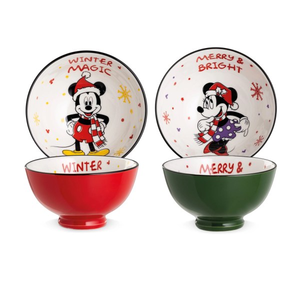 Magic winter set of 2 bowls 300ml Mickey & Minnie - Disney
