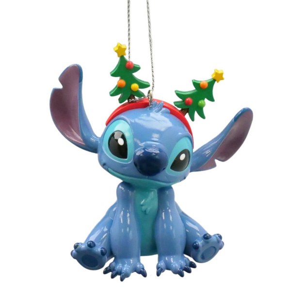 Disney - 3D Stitch Hanging Ornament with Christmas Headband
