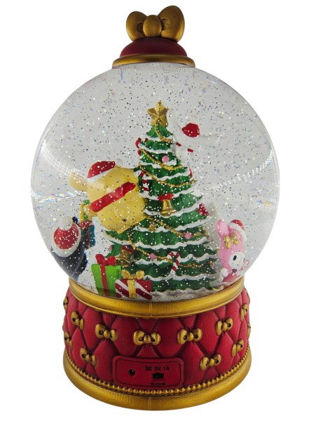 Hello Kitty Christmas Snow Globe with Glitter and LED Lights 31 cm – Costco Exclusive