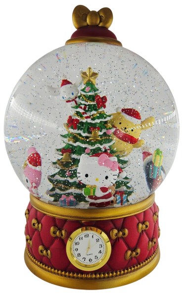 Hello Kitty Christmas Snow Globe with Glitter and LED Lights 31 cm – Costco Exclusive