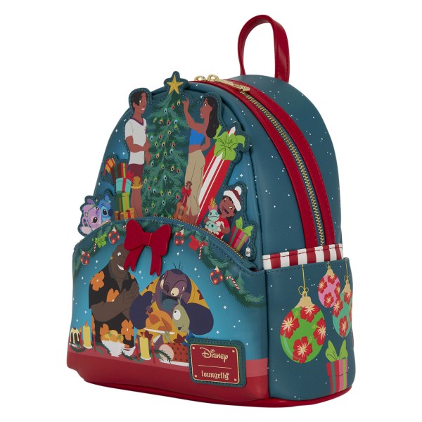 Lilo & Stitch Holiday Celebration Mini Backpack - Disney Loungefly