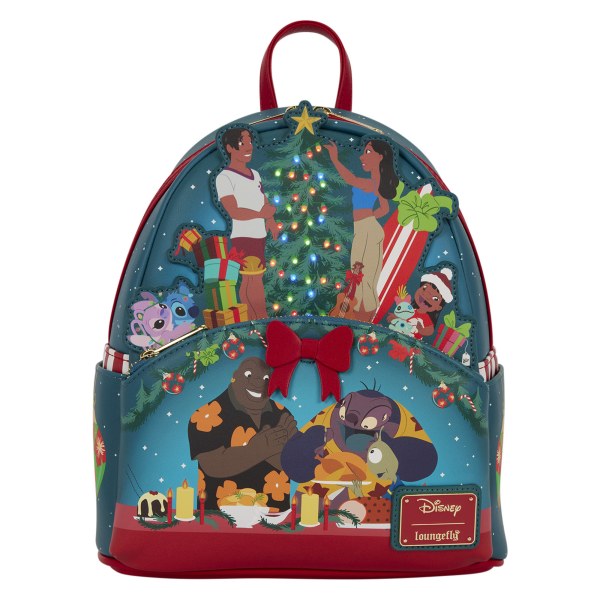 Lilo & Stitch Holiday Celebration Mini Backpack - Disney Loungefly