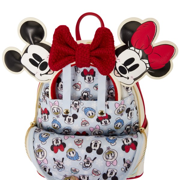 Mickey & Friends Ice Skating Mini Backpack with Headband Holder - Disney Loungefly