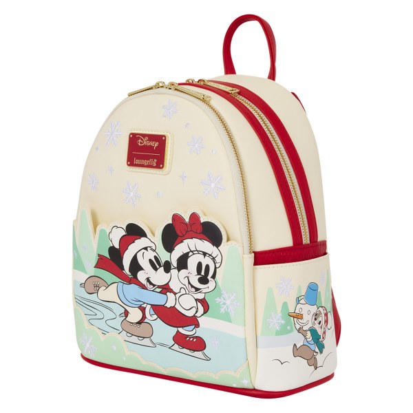 Mickey & Friends Ice Skating Mini Backpack with Headband Holder - Disney Loungefly
