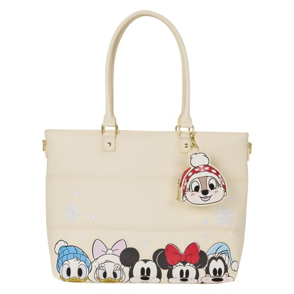 Mickey & Friends Puff Quilt Tote Bag - Disney Loungefly