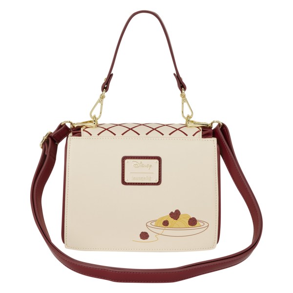 Lady & the Tramp Spaghetti Dinner Charm Crossbody Bag - Disney Loungefly