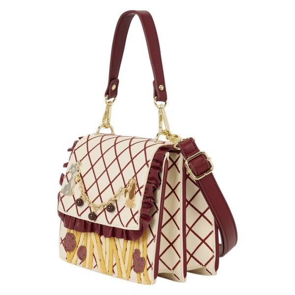 Lady & the Tramp Spaghetti Dinner Charm Crossbody Bag - Disney Loungefly
