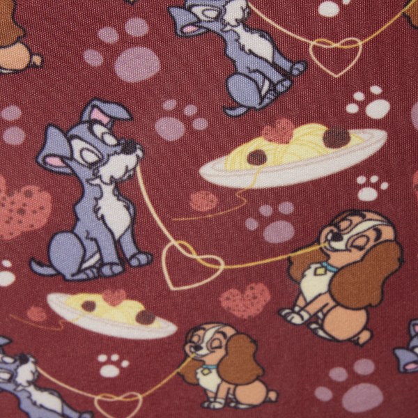 Lady & the Tramp Spaghetti Dinner Charm Crossbody Bag - Disney Loungefly