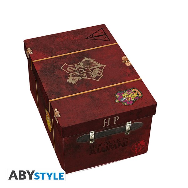 HARRY POTTER -Pck premium Mug 3D+Porte-clés 3D+Pin's Valise Hogwarts