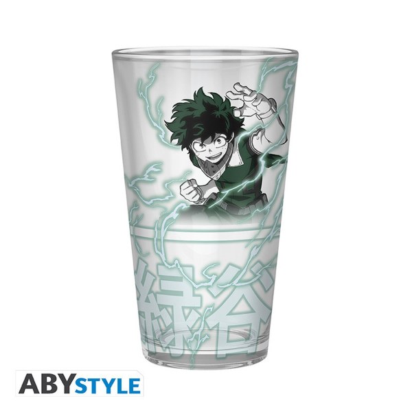 MY HERO ACADEMIA - Pck Glass XXL + Pin's + Notebook Heroes