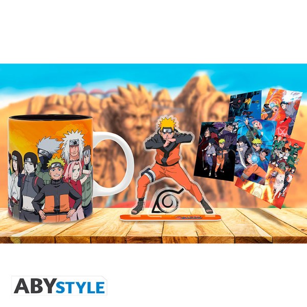 NARUTO SHIPPUDEN - Pck Mug320ml + Acryl® + Postcards Naruto