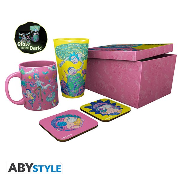 RICK AND MORTY - Pck Glass XXL + Mug + 2 Coasters