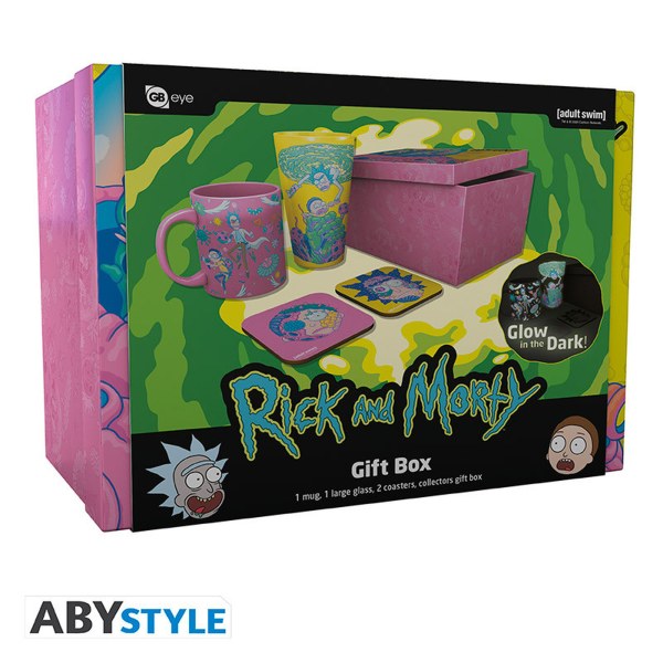RICK AND MORTY - Pck Glass XXL + Mug + 2 Coasters