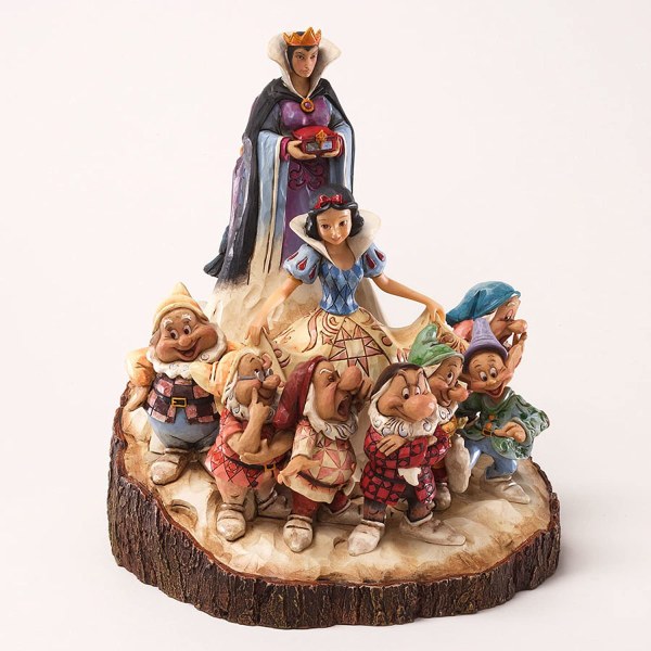 WOOD CARVED SNOW WHITE DISNEY TRADITIONS