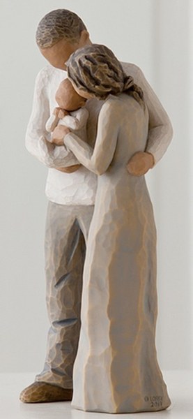 WE ARE THREE WILLOW TREE FIGURINE