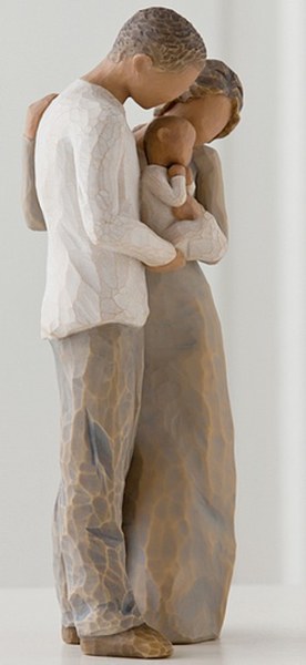 WE ARE THREE WILLOW TREE FIGURINE