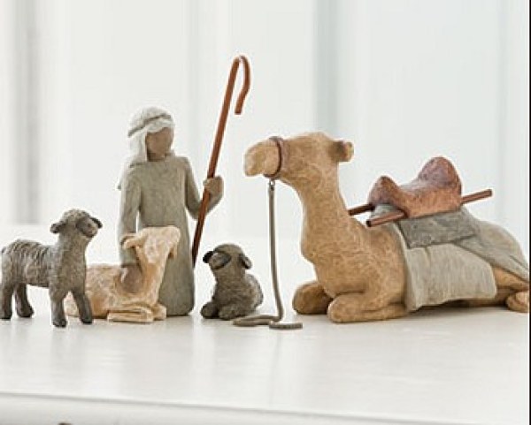 WILLOW TREE SHEPHERD AND ANIMALS STATUES