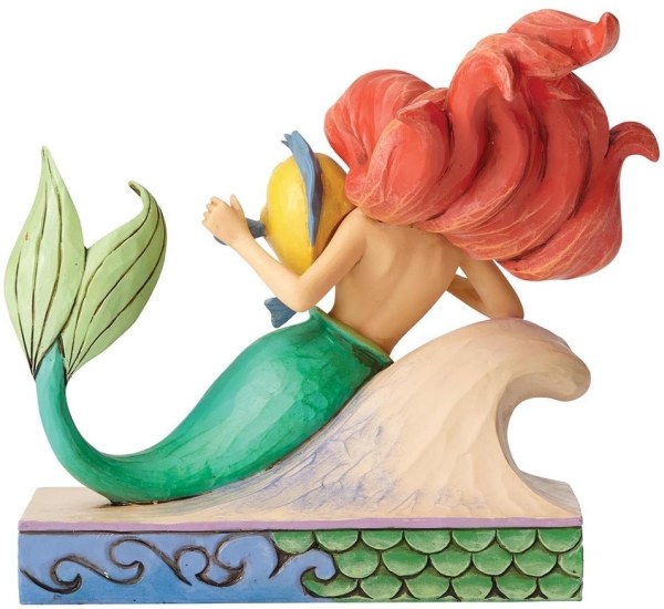 DISNEY TRADITIONS ARIEL AND FLOUNDER FIGURE