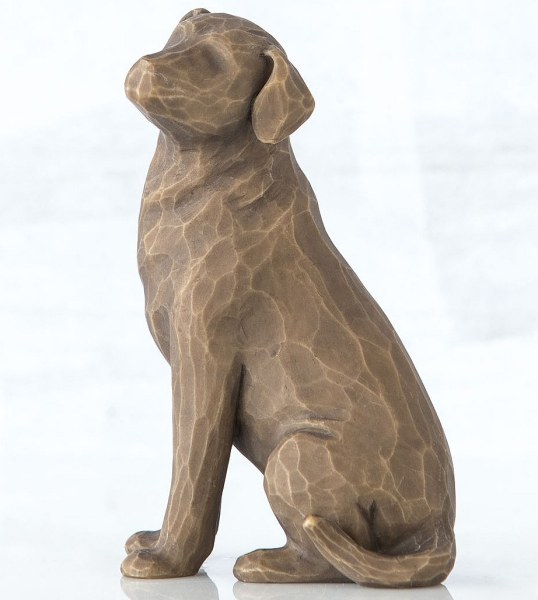 WILLOW TREE I LOVE MY DOG FIGURE (DARK VERSION)