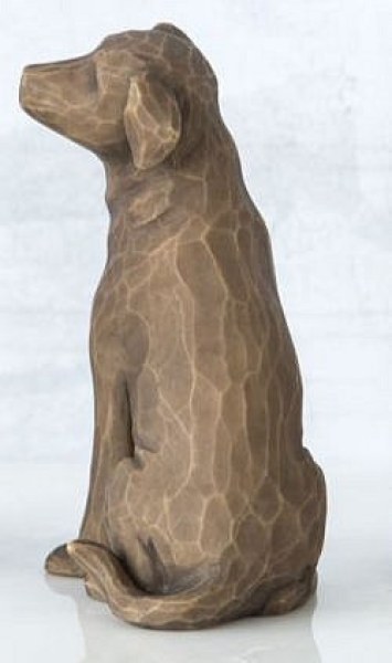 WILLOW TREE I LOVE MY DOG FIGURE (DARK VERSION)