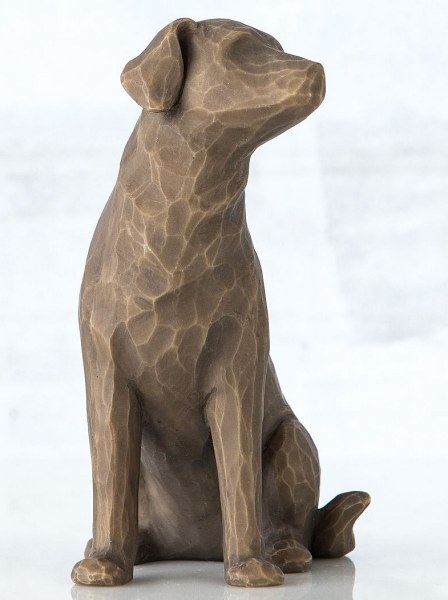 WILLOW TREE I LOVE MY DOG FIGURE (DARK VERSION)