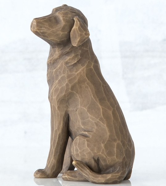 WILLOW TREE I LOVE MY DOG FIGURE (DARK VERSION)