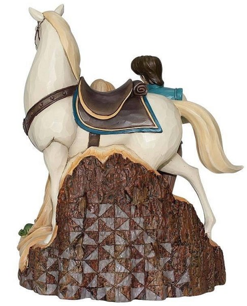 RAPUNZEL FLYNN AND MAXIMUS WOODCARVED DISNEY TRADITIONS