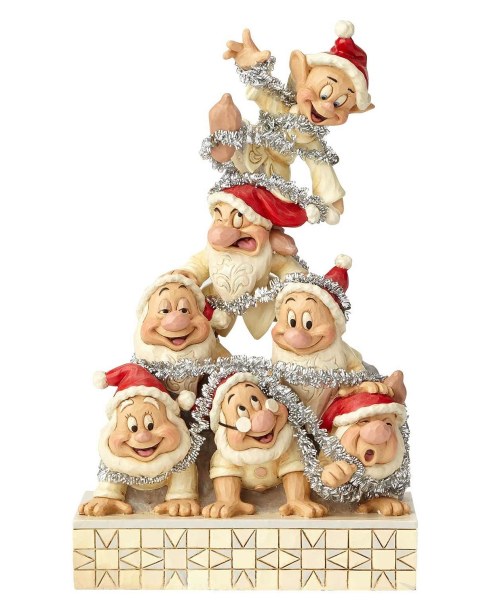 THE SEVEN DWARFS WHITE WOODLAND DISNEY TRADITIONS
