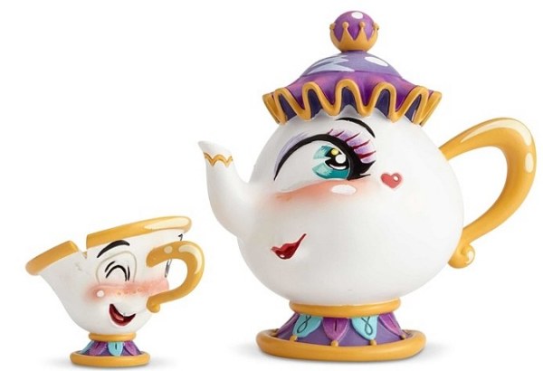MRS POTTS AND ZIP MISS MINDY DISNEY SHOWCASE